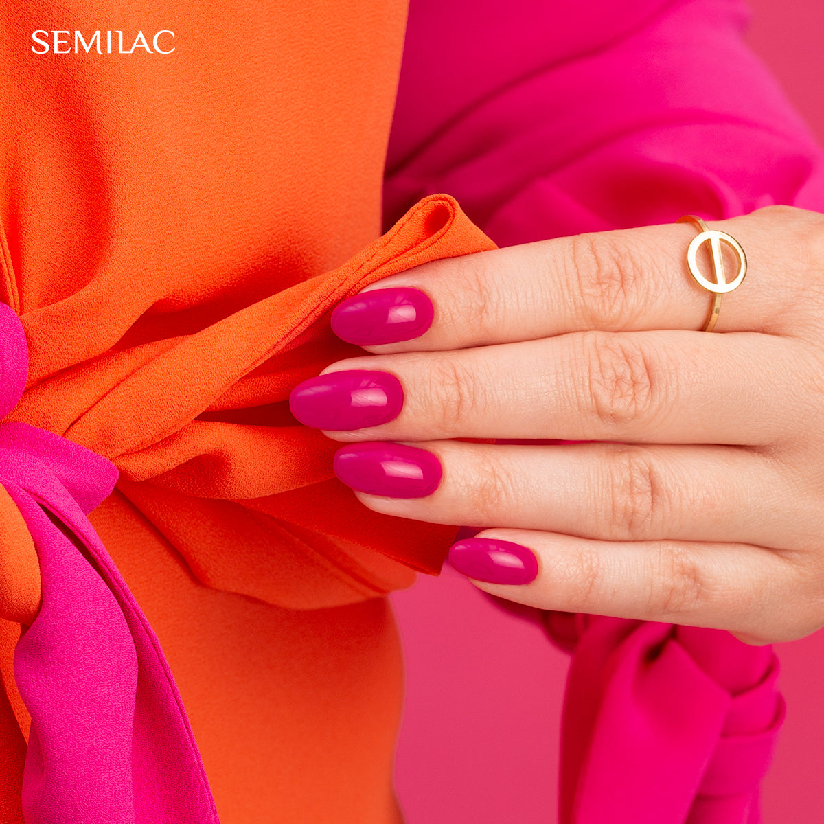 Semilac 436 Powerful Burgundy UV Gel Polish 7ml - Semilac UK