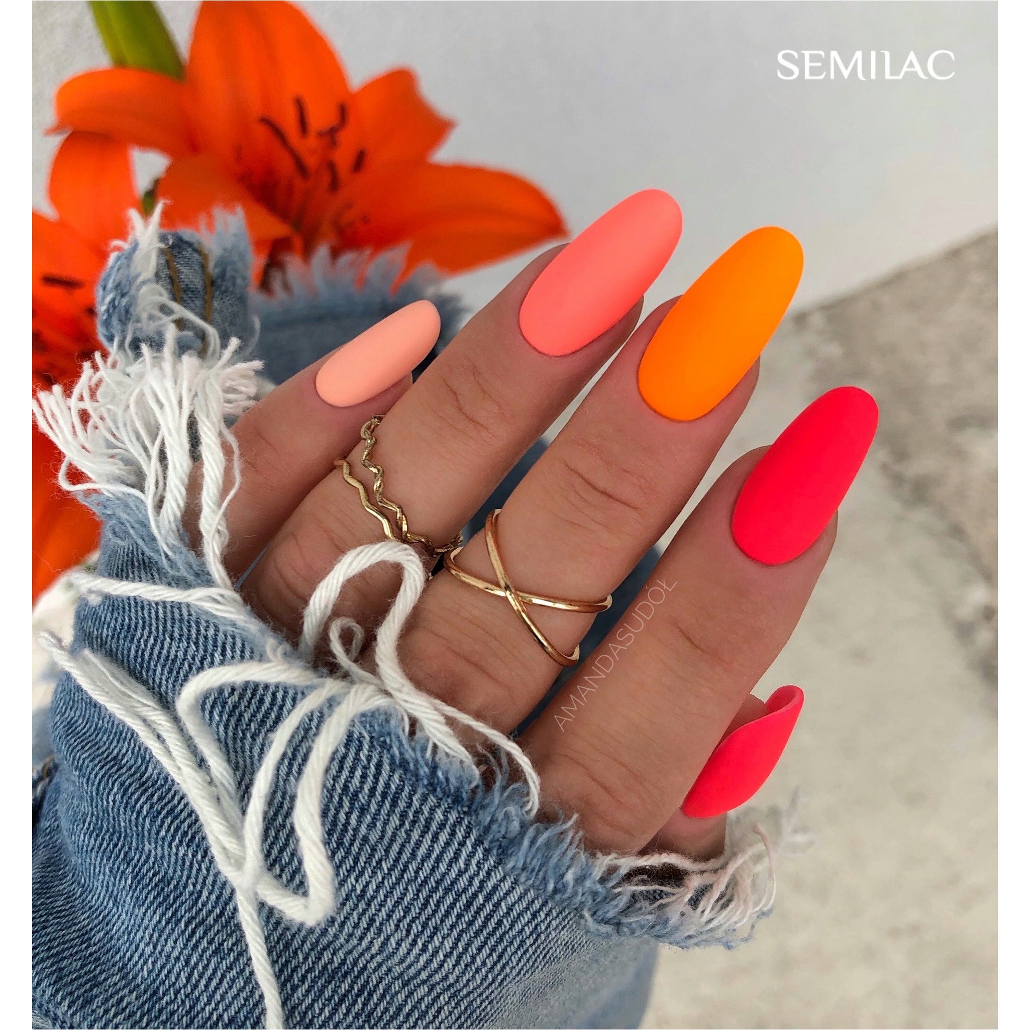 Semilac 132 Orange Lollipop UV Gel Polish 7ml - Semilac Shop