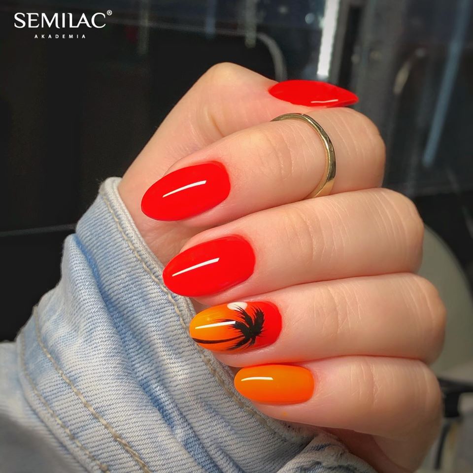 Semilac 566 Neon Orange UV Gel 7ml - Semilac Shop