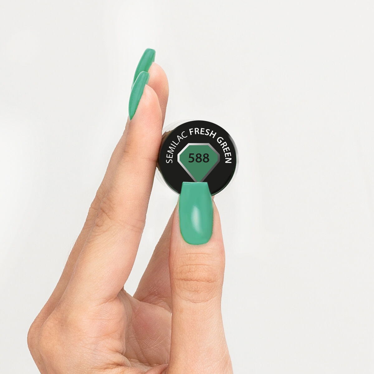 Semilac 588 Fresh Green UV Gel Polish 7ml - Semilac UK