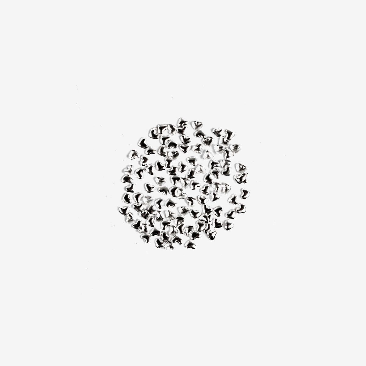 Semilac Decoration Silver Small Heart 765 - Semilac Shop