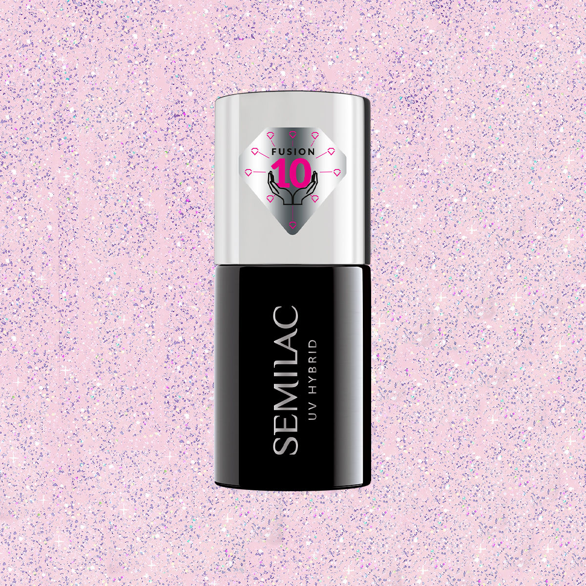 Semilac Extend Care 5in1 806 Glitter Delicate Pink 7ml - Semilac Shop