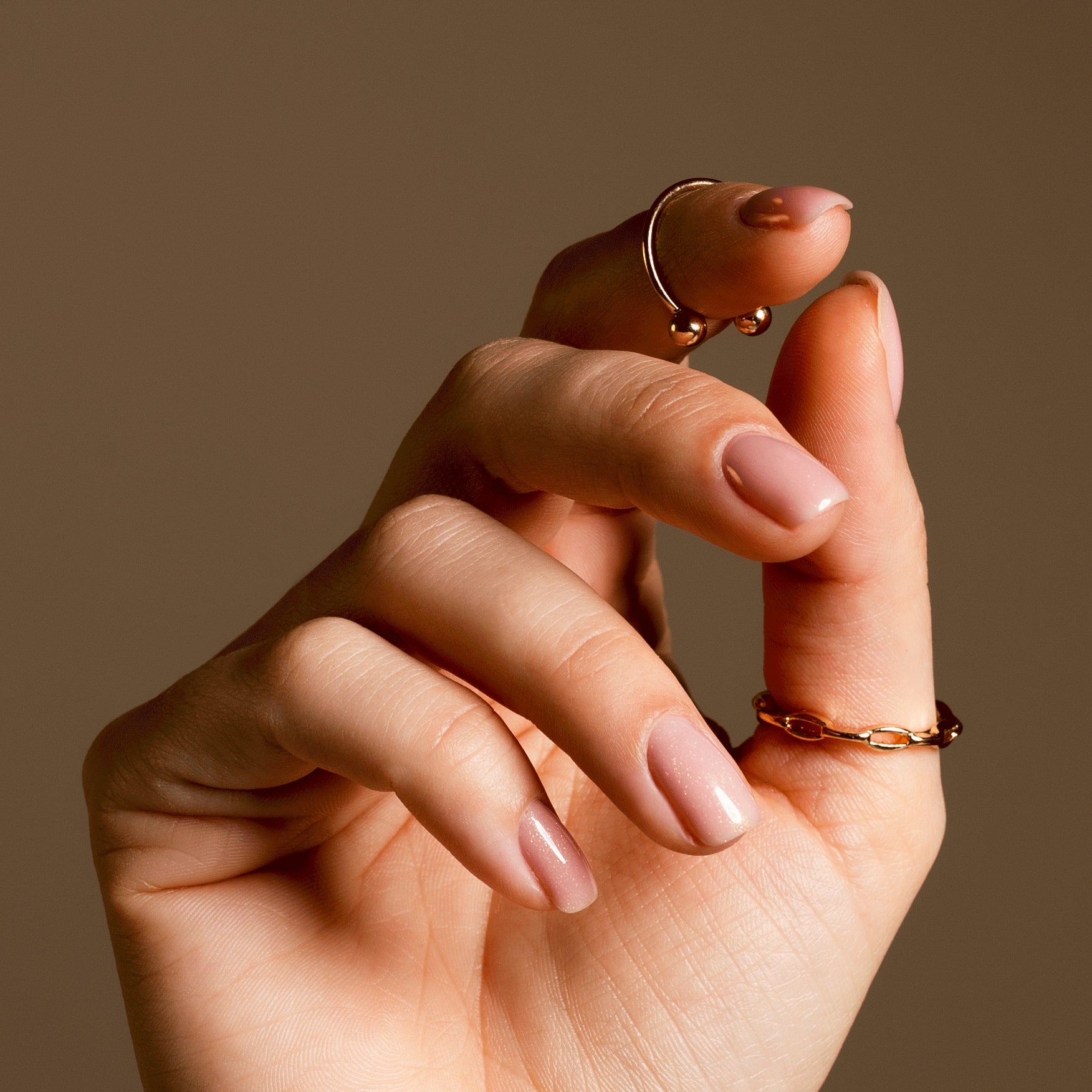 Semilac One Step Gel Polish Bottle 5ml 258 Naked Glitter Peach - Semilac UK