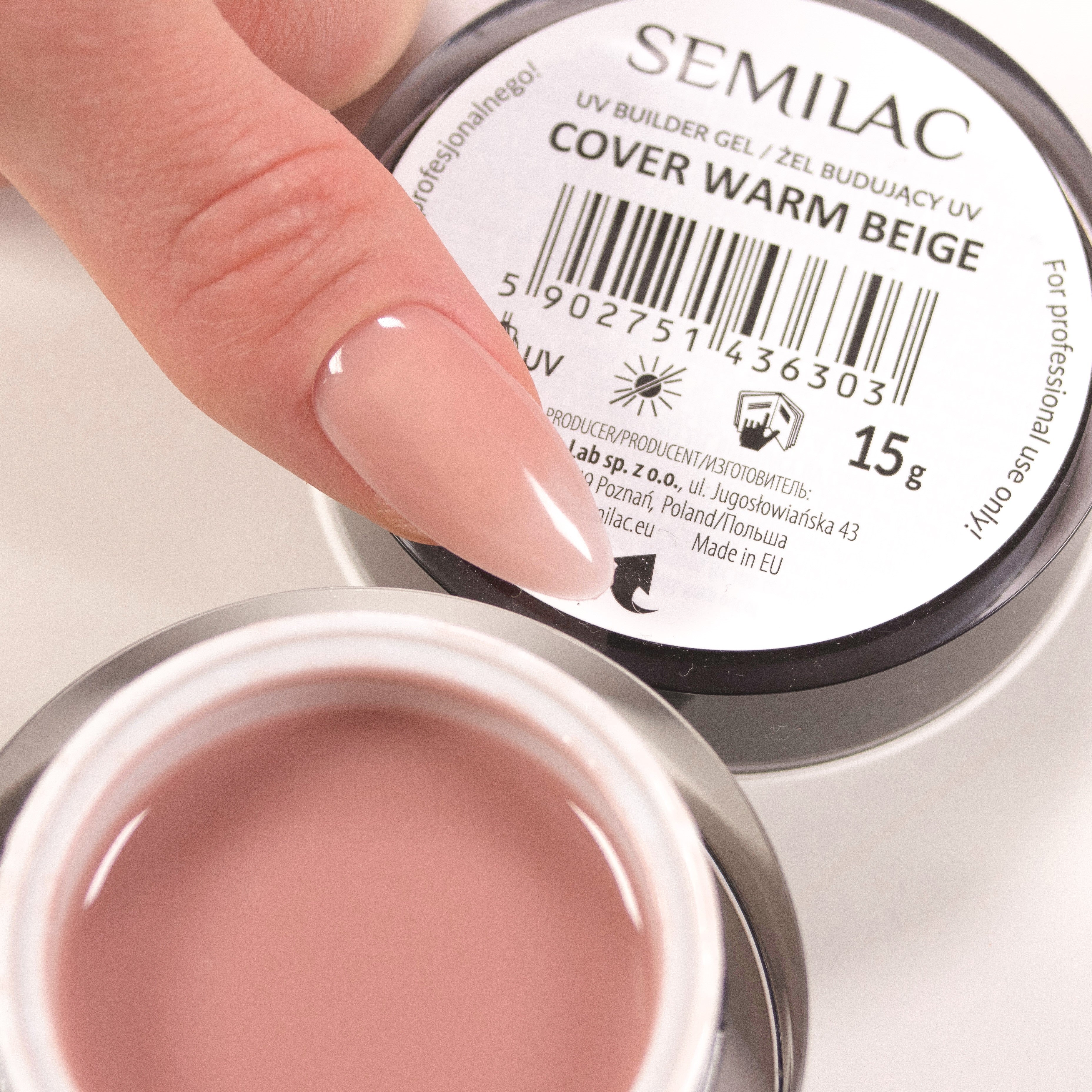 Semilac Builder Gel Cover Warm Beige 15g - Semilac UK