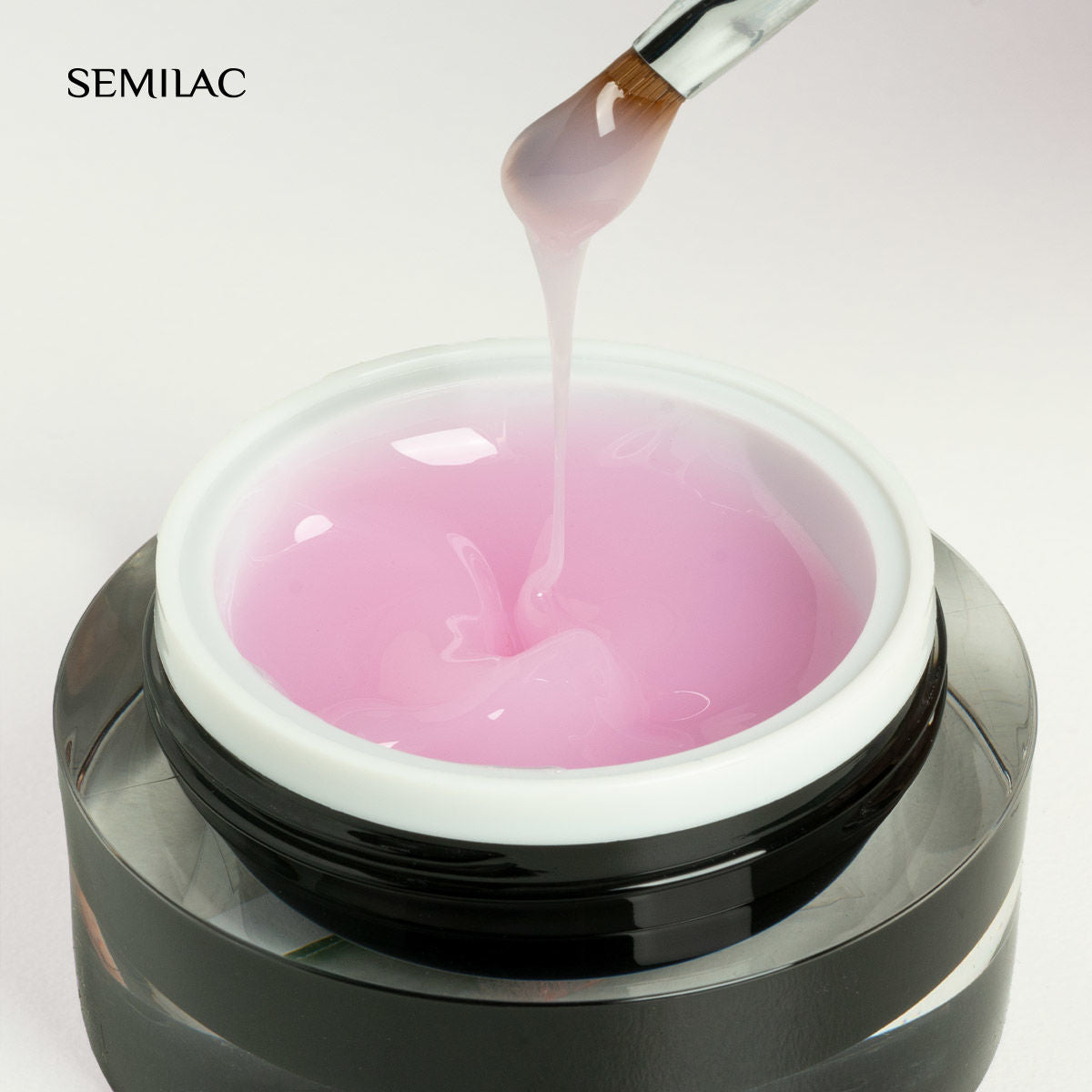 Semilac Jelly Builder Gel Clear Pink 15g - Semilac Shop