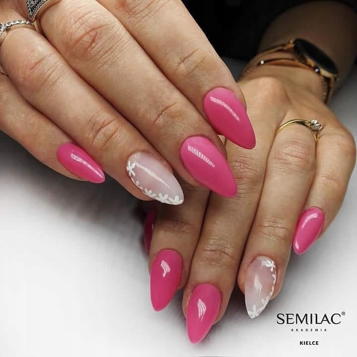Semilac Base + Top + 060 Bubblegum Pink UV Gel Polish Set - Semilac Shop