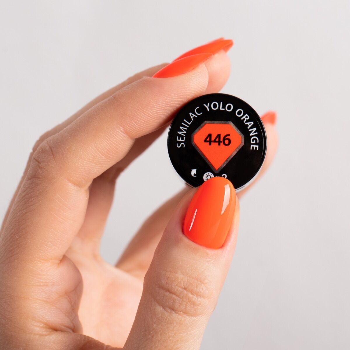 Semilac 446 Yolo Orange UV Gel Polish 7ml - Semilac UK