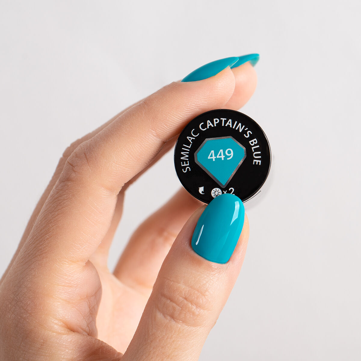 Semilac 449 Captain's Blue UV Gel Polish 7ml - Semilac UK