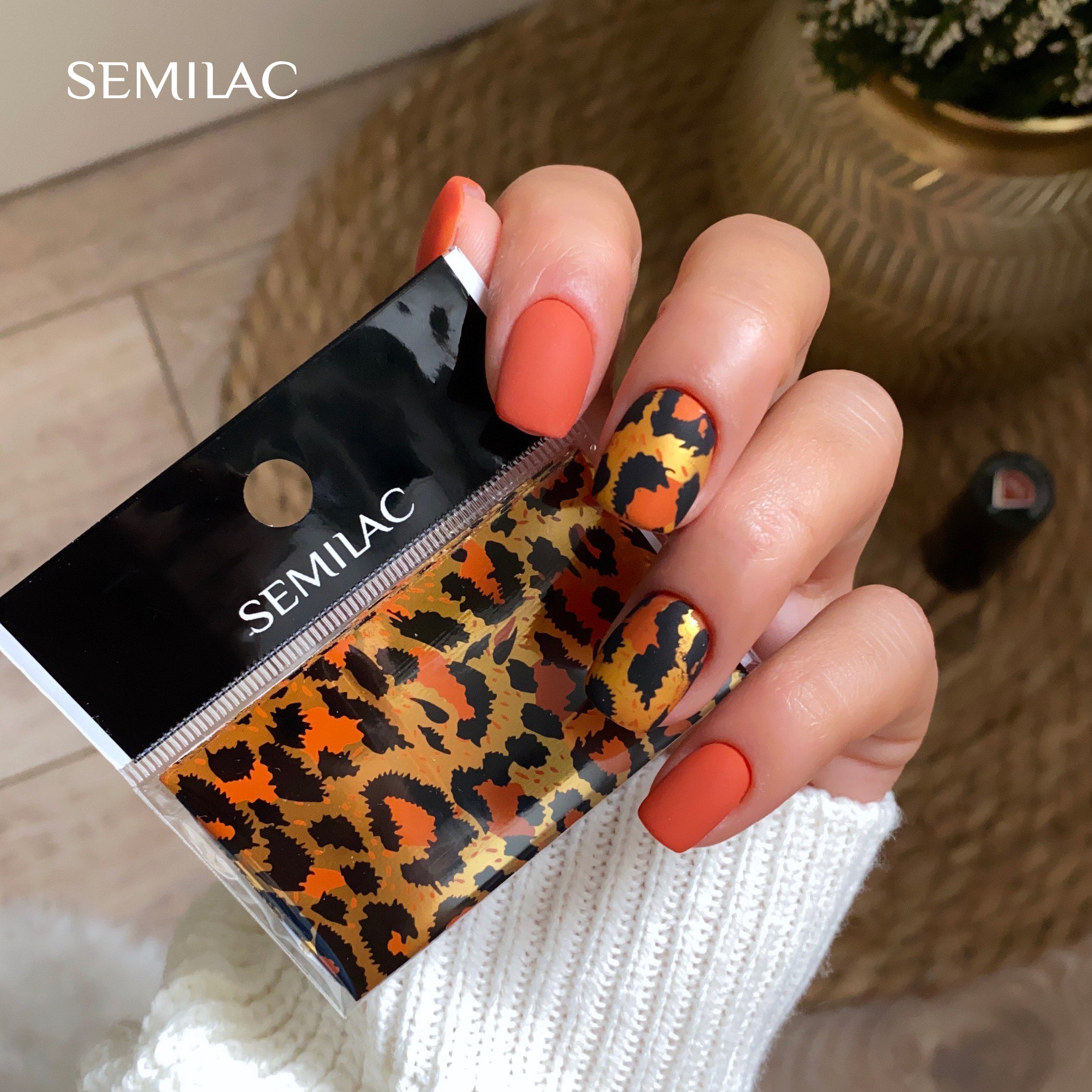 Semilac Nail Transfer Foil Wild Animals 19 - Semilac Shop