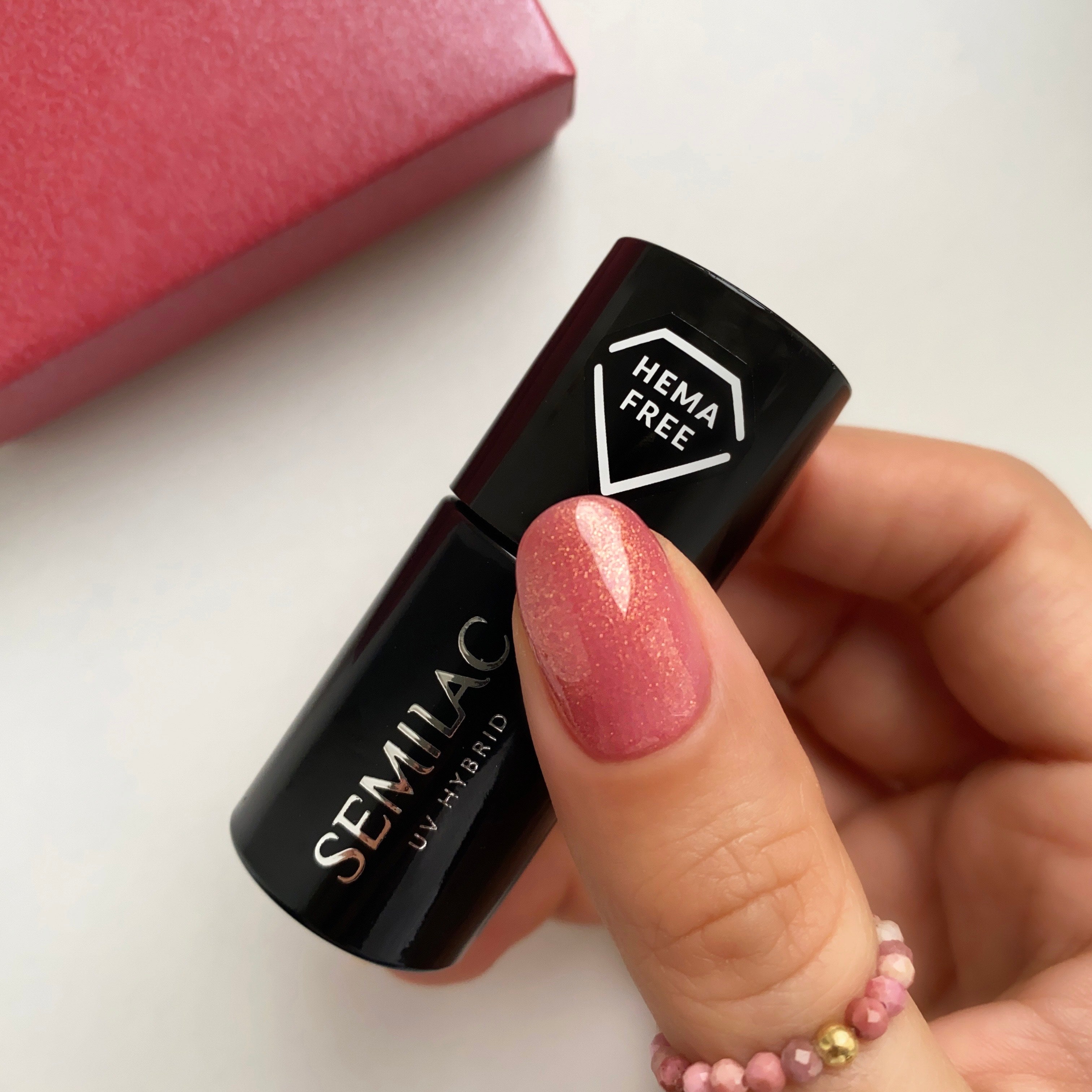 Semilac 378 Shimmer Stone Amber UV Gel Polish 7ml - Semilac UK