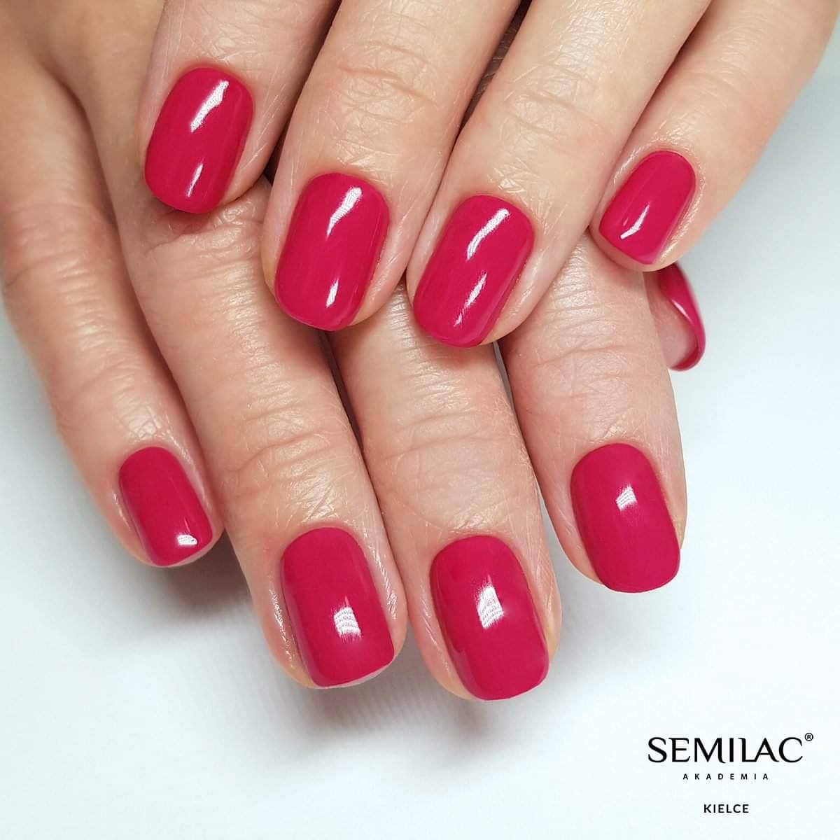 Semilac 066 Glossy Cranberry UV Gel Polish 7ml - Semilac Shop