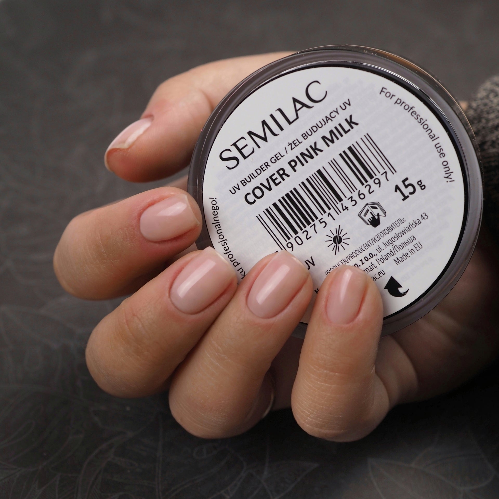 Semilac Builder Gel Cover Pink Milk 15g - Semilac UK