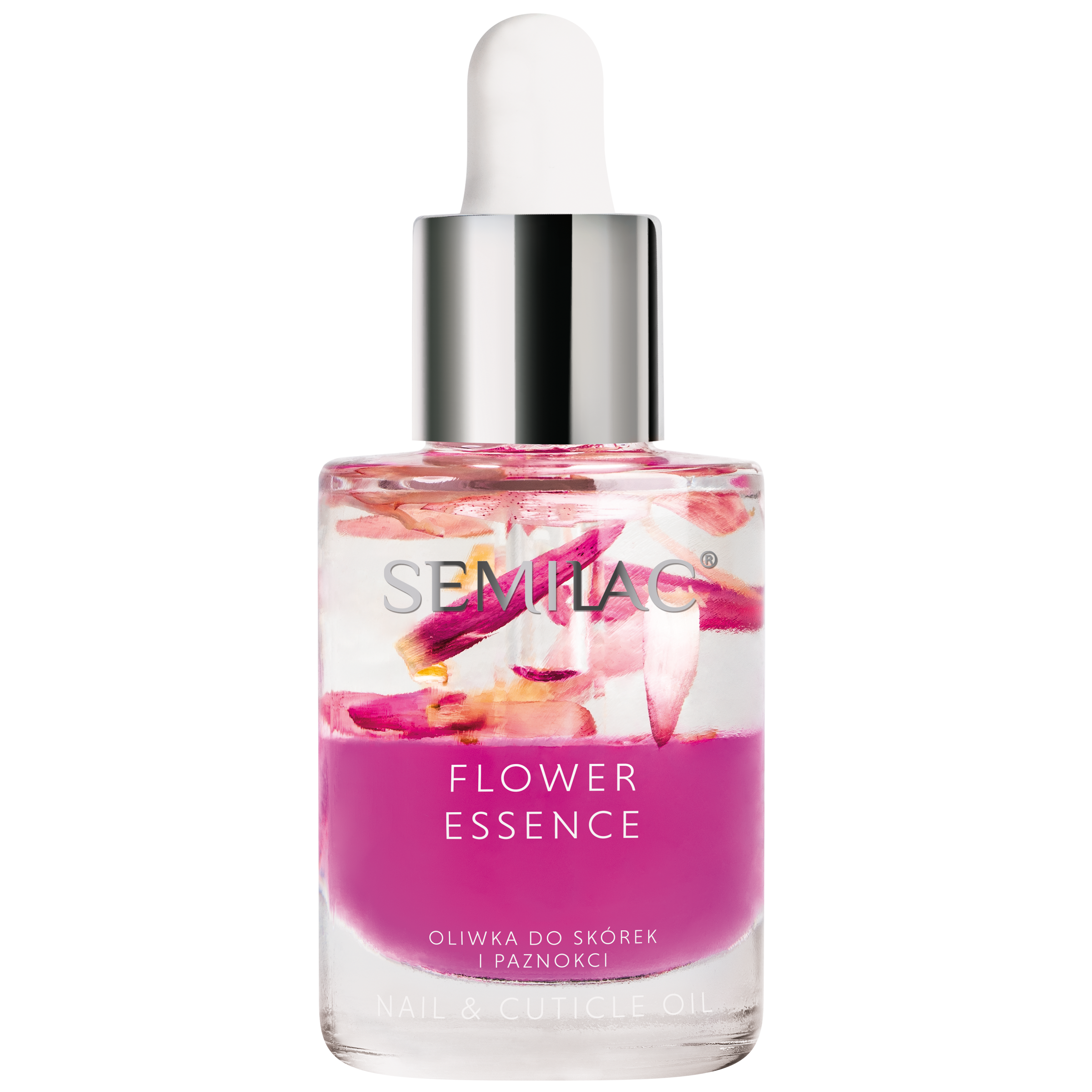Semilac Care Nail & Cuticle Oil Flower Essence Pink Power - Semilac UK