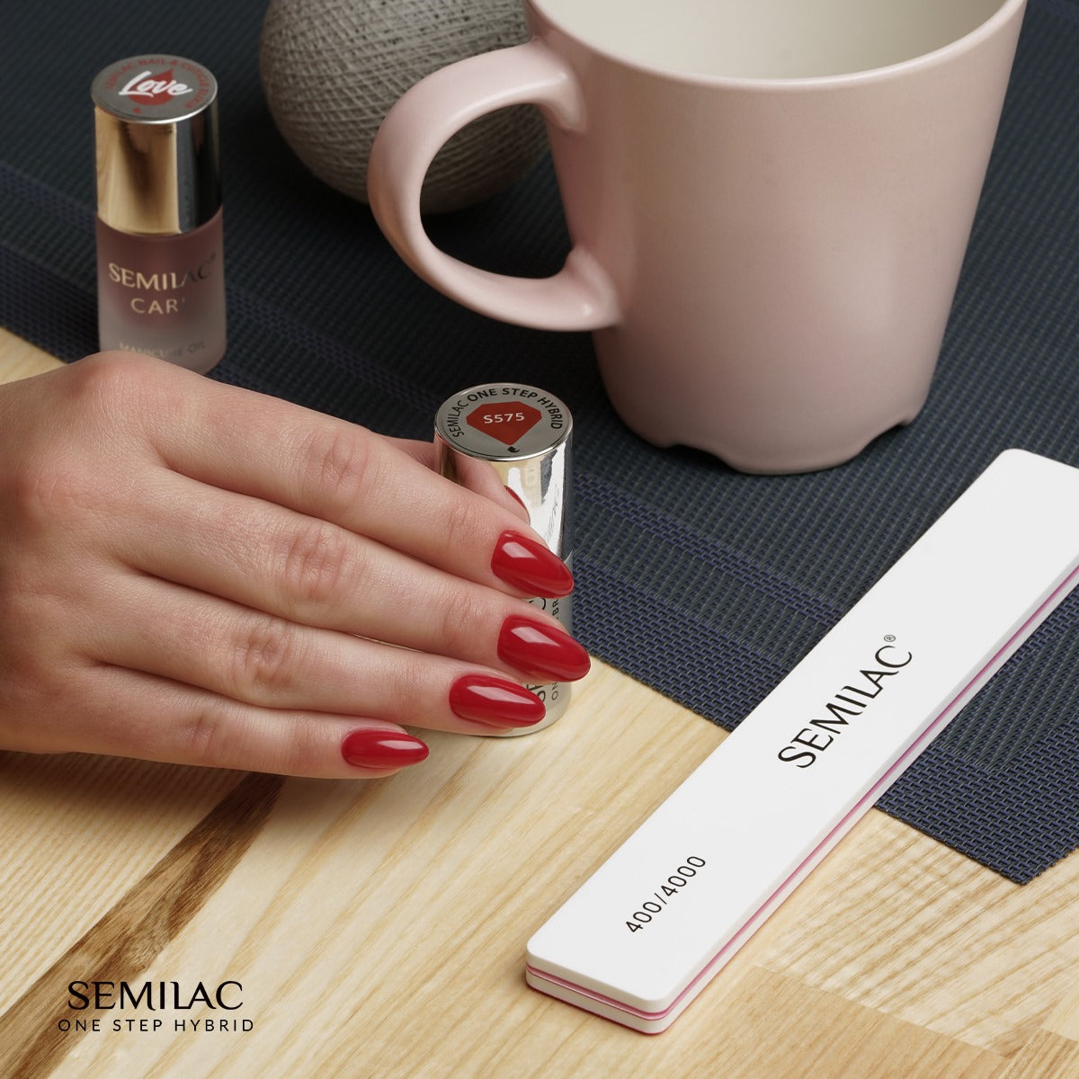 Semilac One Step Gel Polish Bottle 5ml 575 Dark Red - Semilac Shop