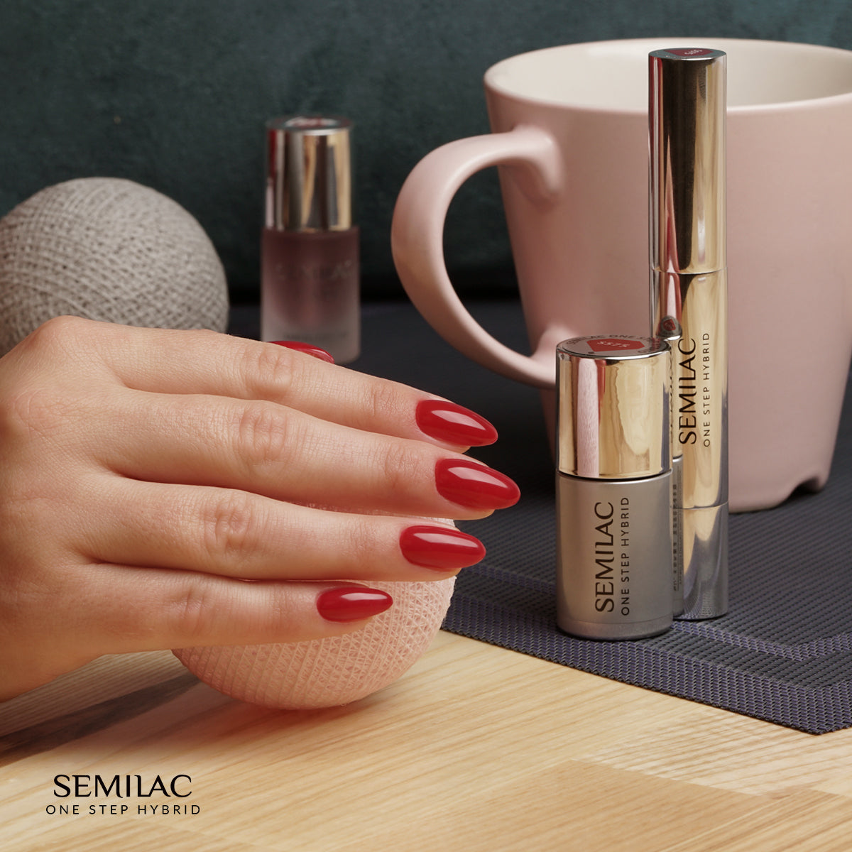 Semilac One Step Gel Polish Bottle 5ml 575 Dark Red - Semilac UK