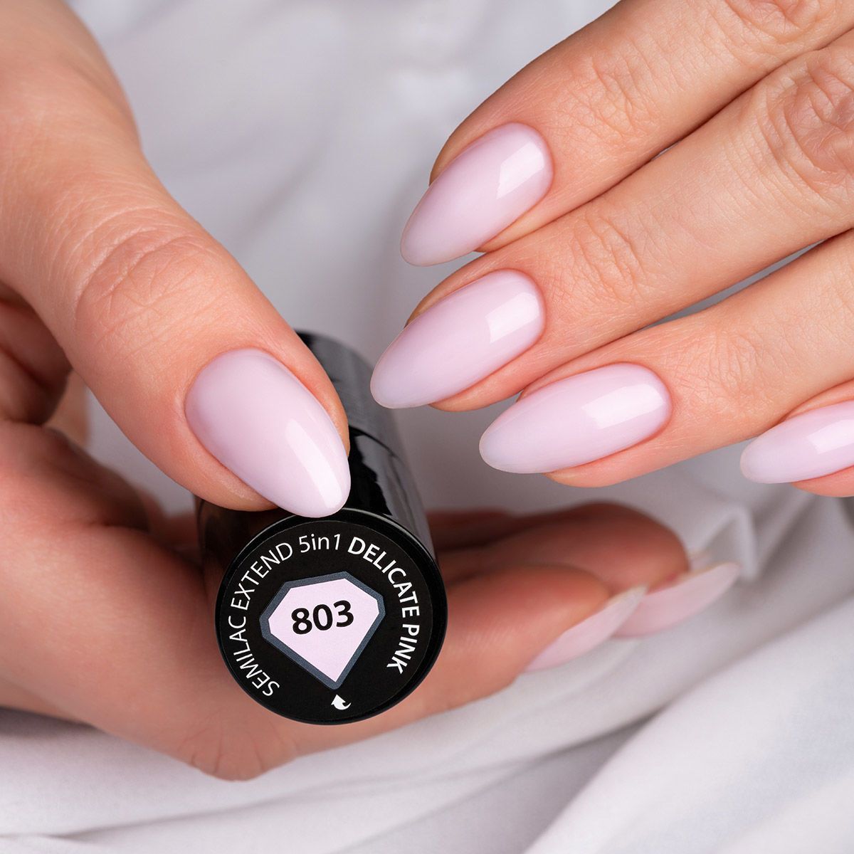Semilac Extend Base 803 Delicate Pink 5 in 1 UV Gel Polish 7 ml - Semilac Shop