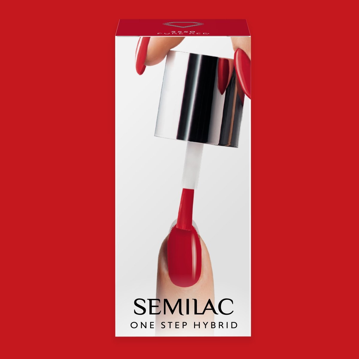 Semilac One Step Gel Polish Bottle 5ml 550 Pure Red - Semilac Shop