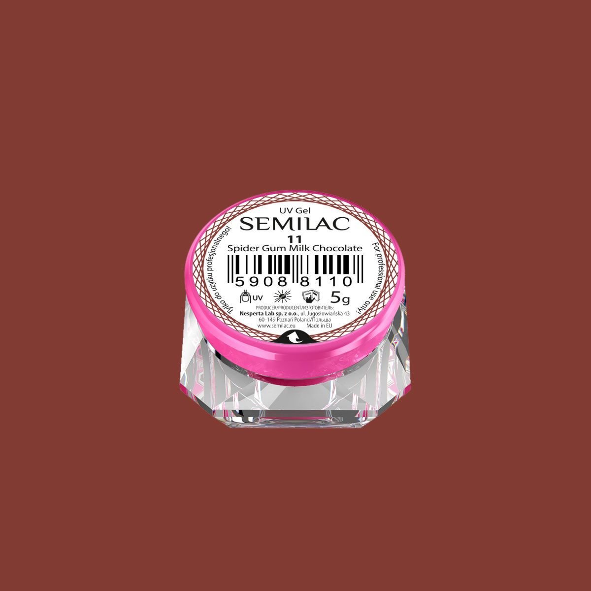 Semilac Spider Gum Milk Chocolate - Semilac Shop