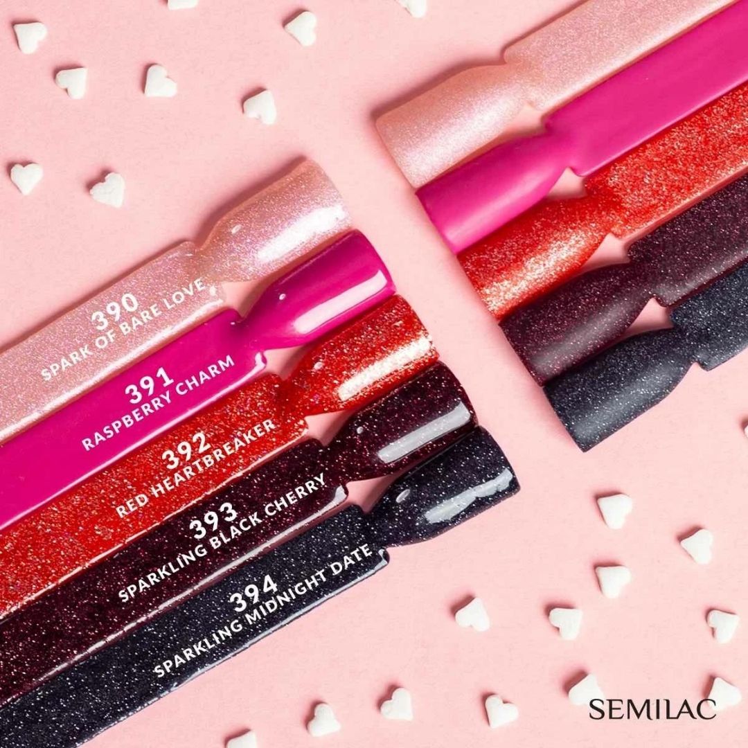 Semilac 391 Raspberry Charm UV Gel Polish 7ml - Semilac UK