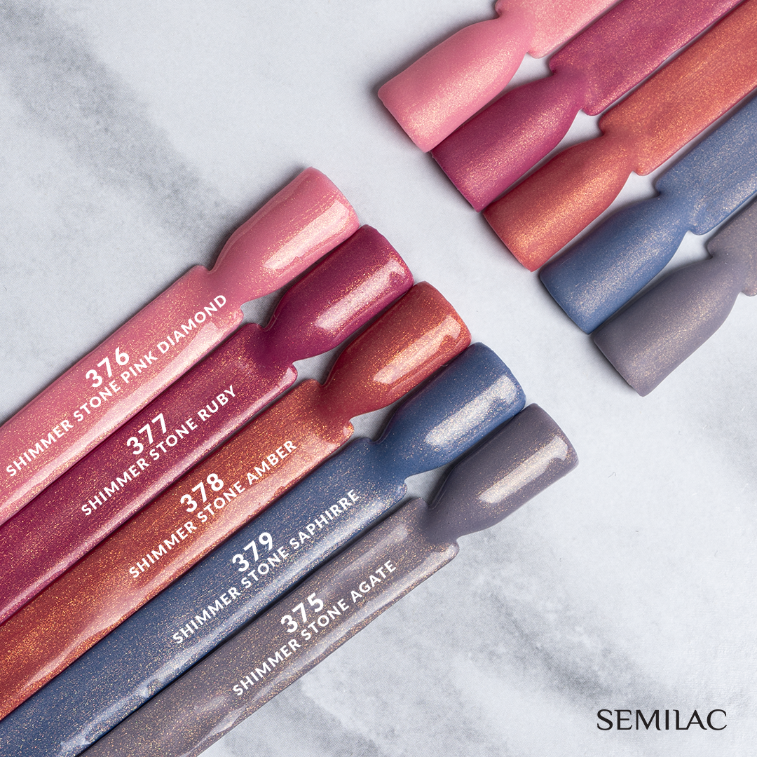Semilac 379 Shimmer Stone Saphire UV Gel Polish 7ml - Semilac UK
