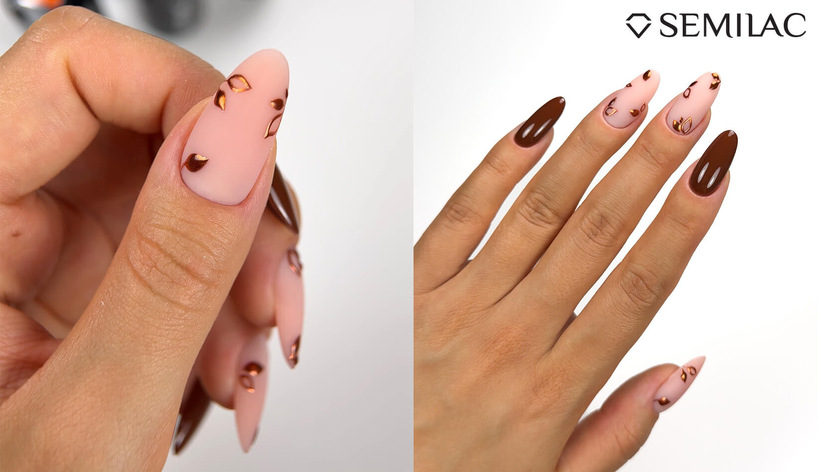 Autumn Nails Inspired by Nature - Shades of Orange, Brown & Red