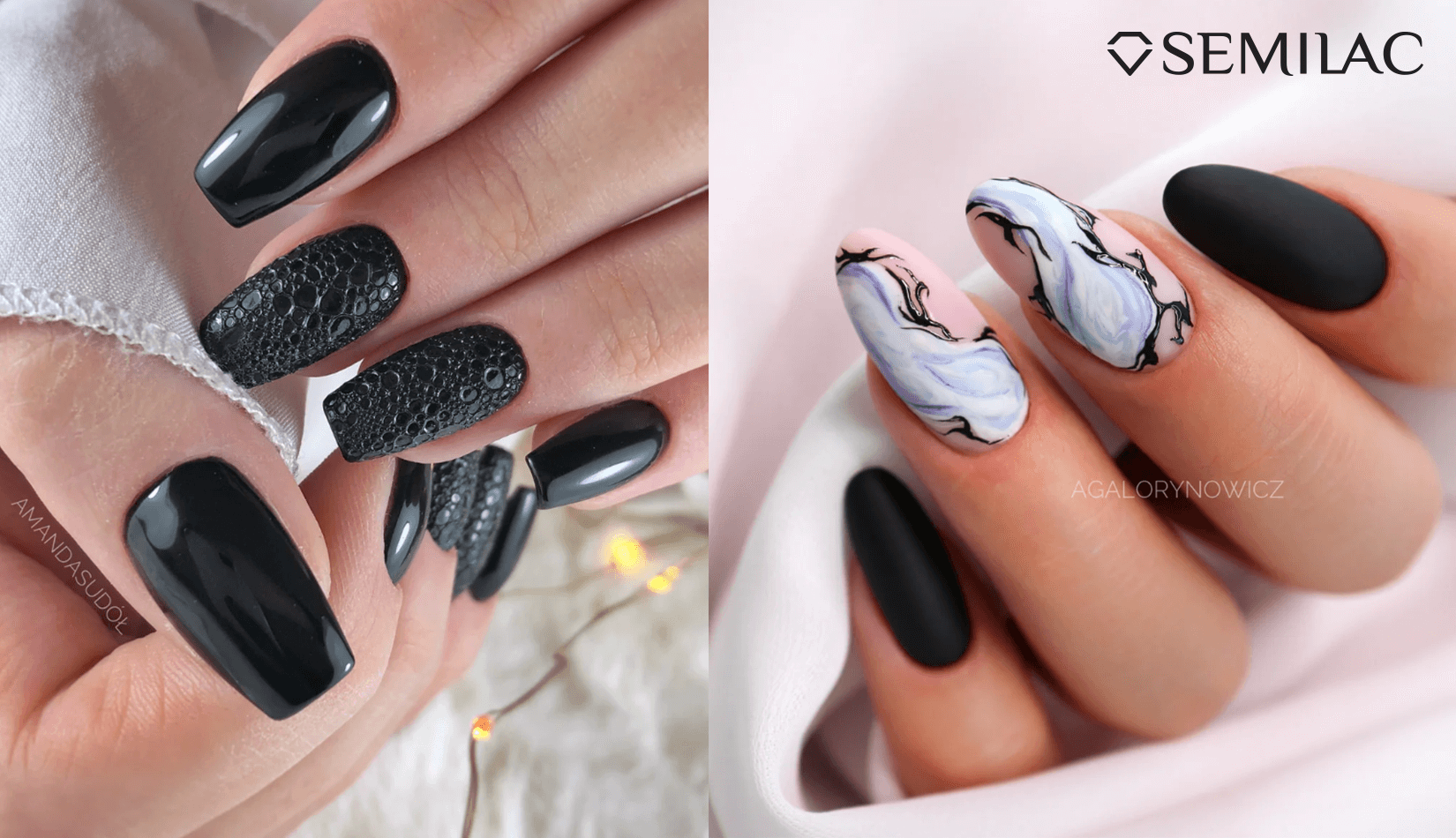 Black UV Gel Nails - How to Wear Them in Style