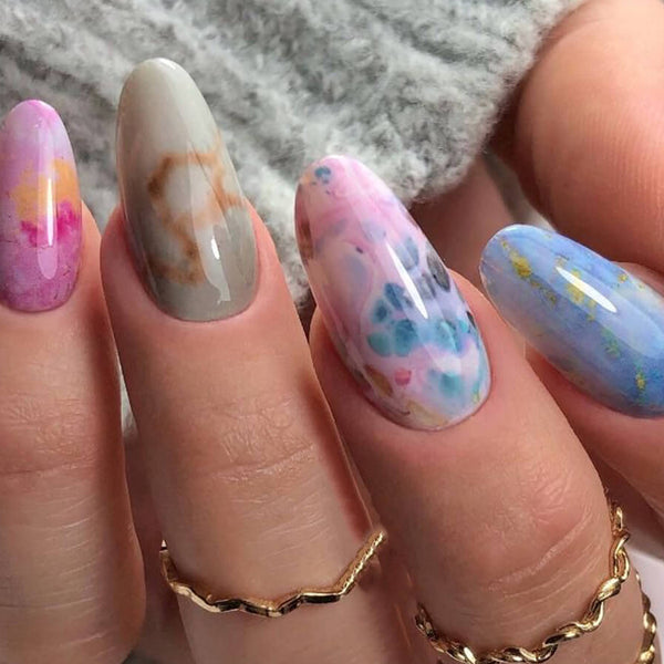 Marble nails art tutorials, it's easier than you though, hope you like it  #tutorials #easy #nails #art | Nails, Nail art, Diy nail designs
