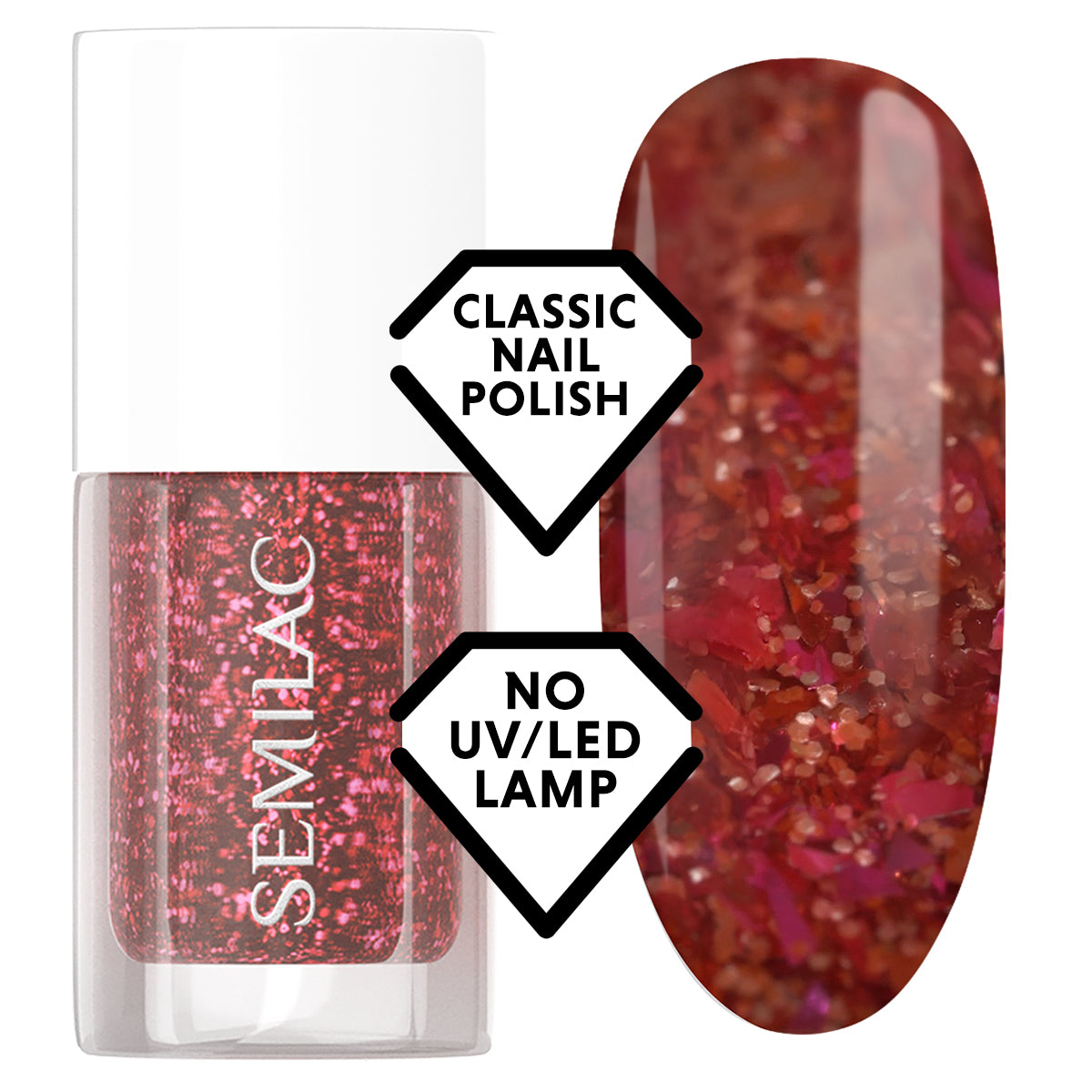 Semilac 041 Cosmic Dust Classic Nail Polish