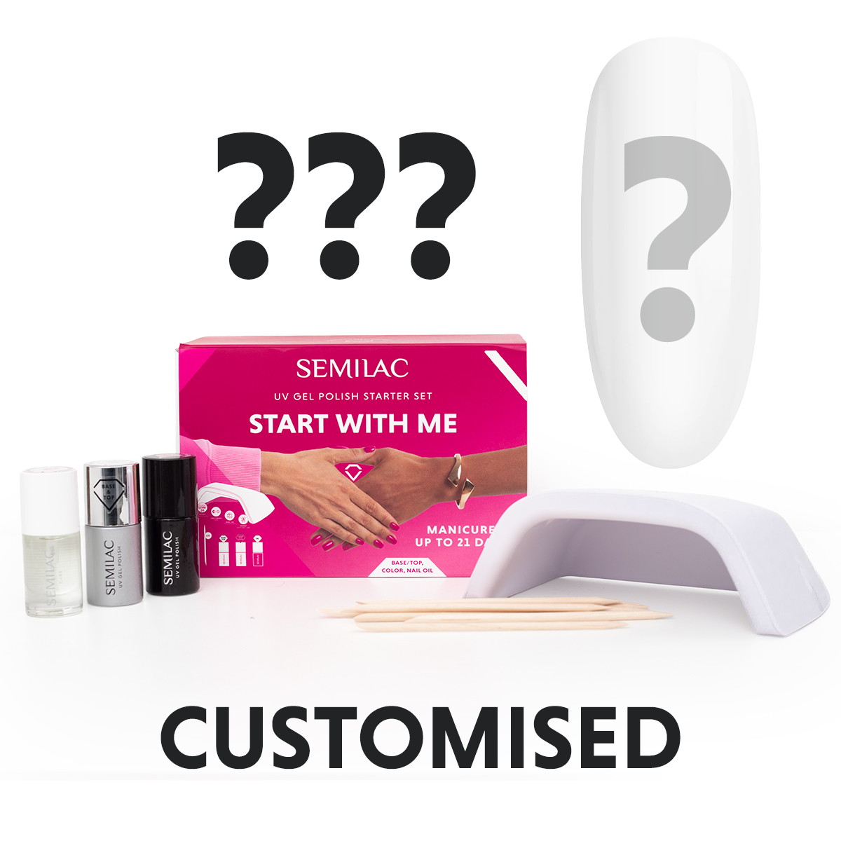 Semilac Start With Me Set with 15W/24 UV Led Lamp