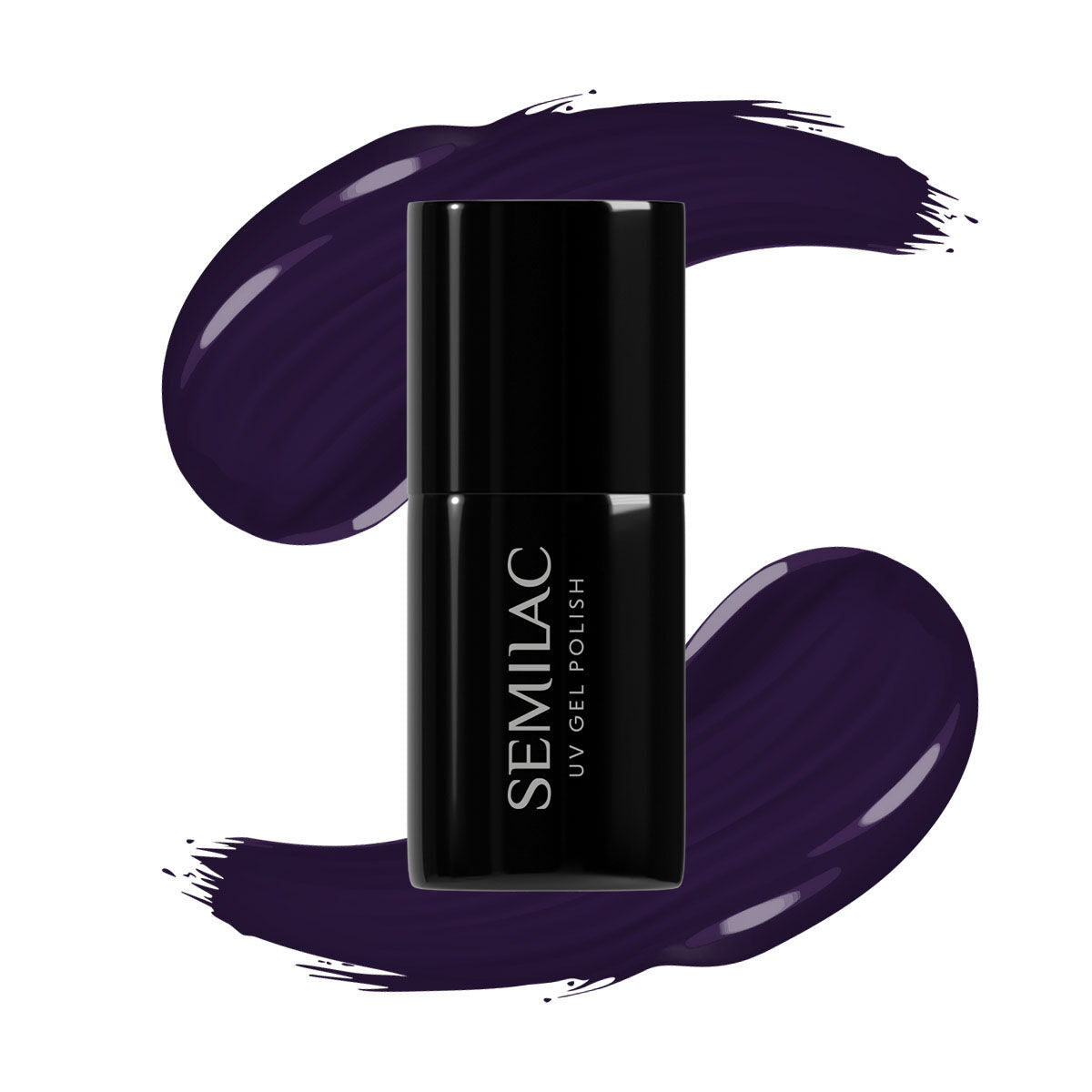 Semilac 100 Black Purple UV Gel Polish 7ml - Semilac UK