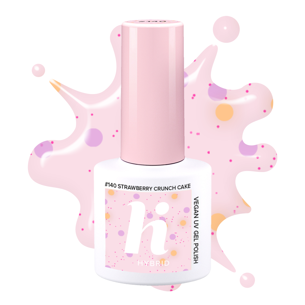 Hi Hybrid 140 Strawberry Crunch Cake UV Gel Polish 5ml