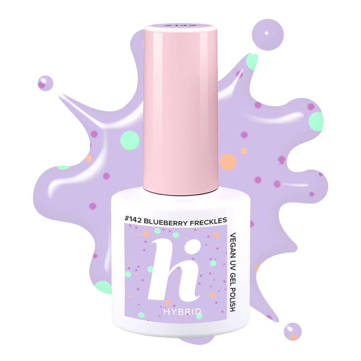 Hi Hybrid 142 Blueberry Freckles UV Gel Polish 5ml