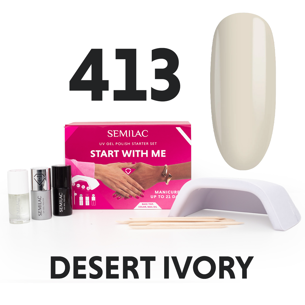 Semilac Start With Me Set with 15W/24 UV Led Lamp