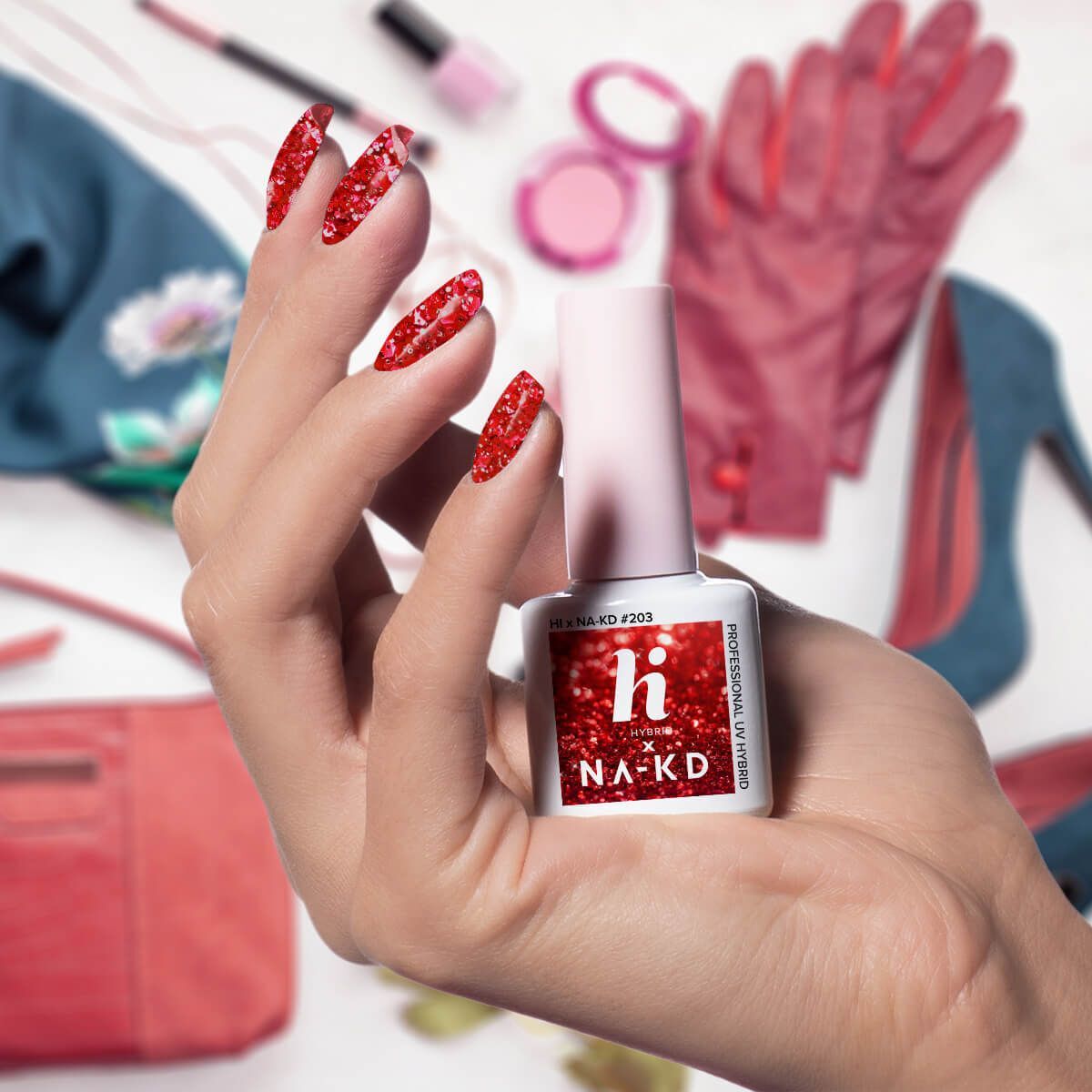 Hi Hybrid 203 Red Elements UV Gel Polish 5ml