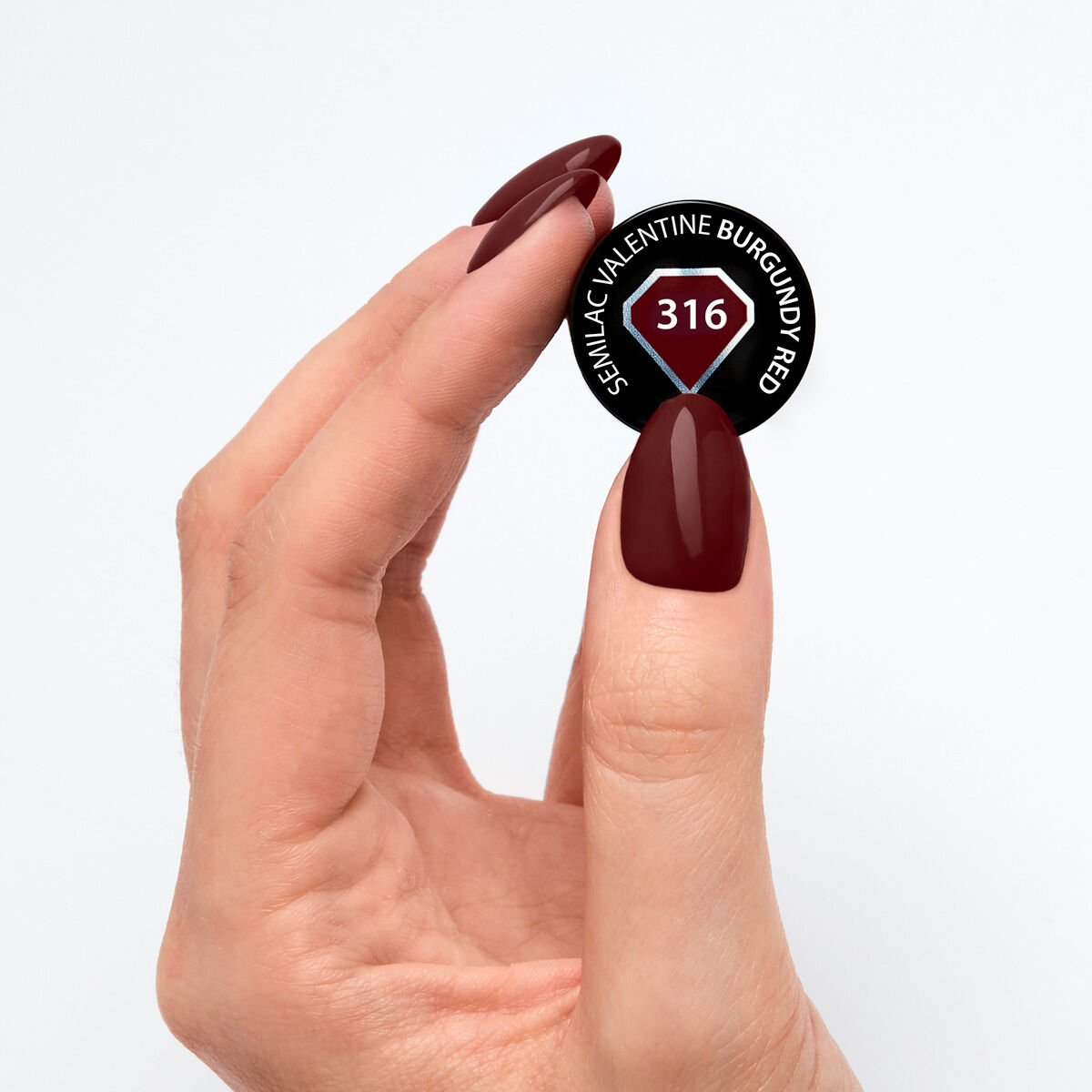Semilac 316 Burgundy Red UV Gel Polish