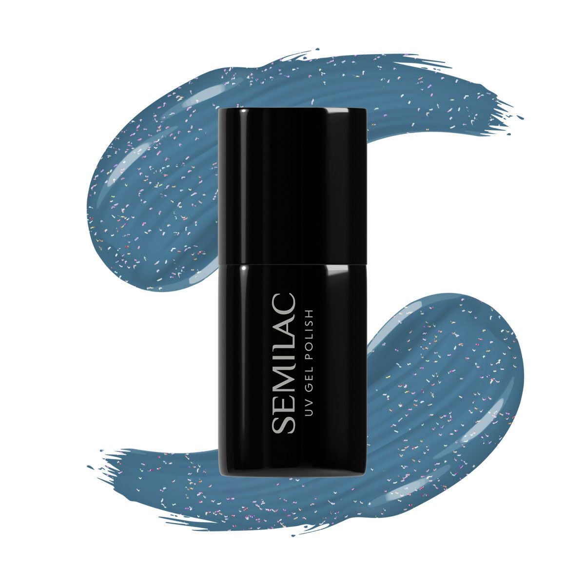 Semilac 324 Sea Blue Shimmer UV Gel Polish 7ml - Semilac UK