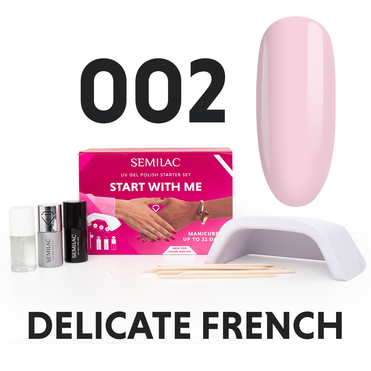 Semilac Start With Me Set with 15W/24 UV Led Lamp