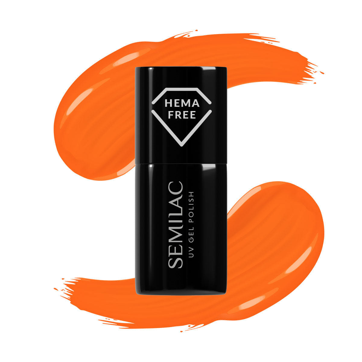 Semilac 433 Supporting Orange HEMA Free UV Gel Polish 7ml - Semilac UK