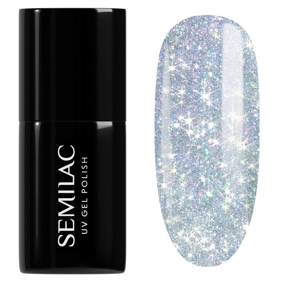 Semilac 460 Silver Fireworks UV Gel Polish
