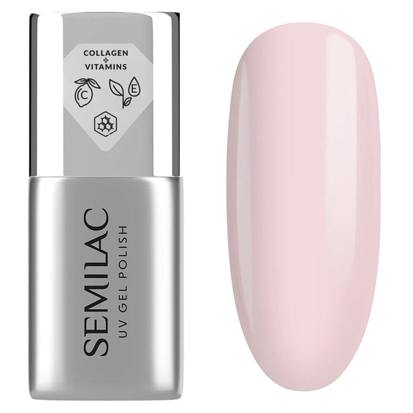 Semilac Collagen Base Soft Pink UV Gel Polish