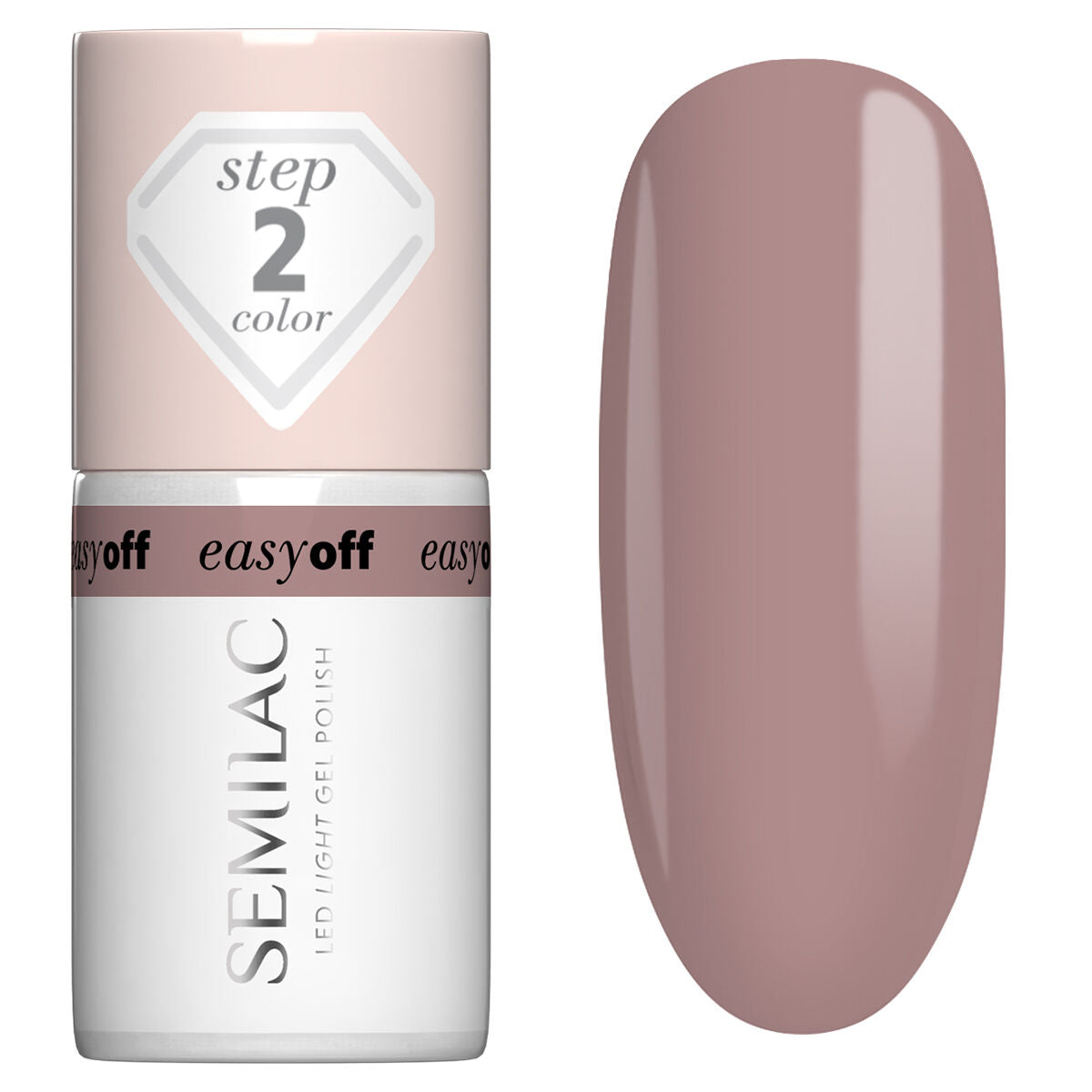 Semilac EASY OFF L13 Mocha Cream Gel Polish LED LIGHT