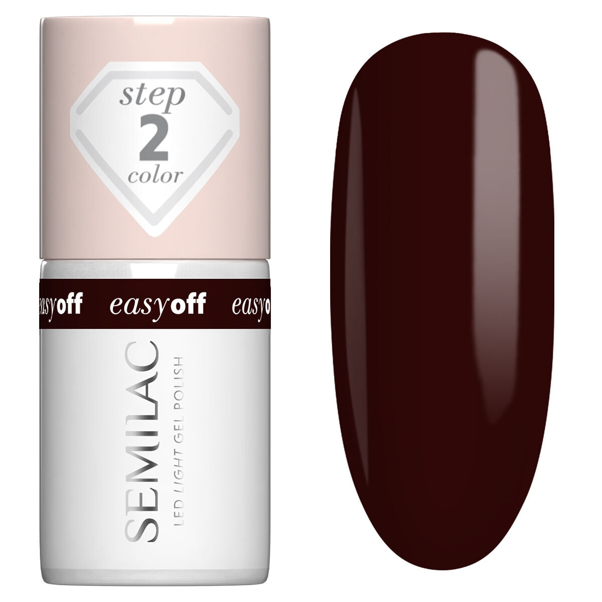 Semilac EASY OFF L20 Marrom Choco Gel Polish LED LIGHT