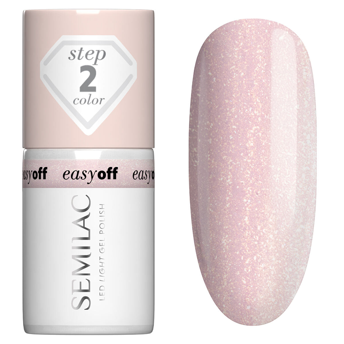 Semilac EASY OFF L10 Glazed Milk Gel Polish LED LIGHT