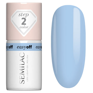 Semilac EASY OFF L15 Azul Blue Gel Polish LED LIGHT