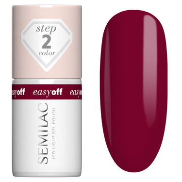 Semilac EASY OFF L19 Cherry Coke Gel Polish LED LIGHT