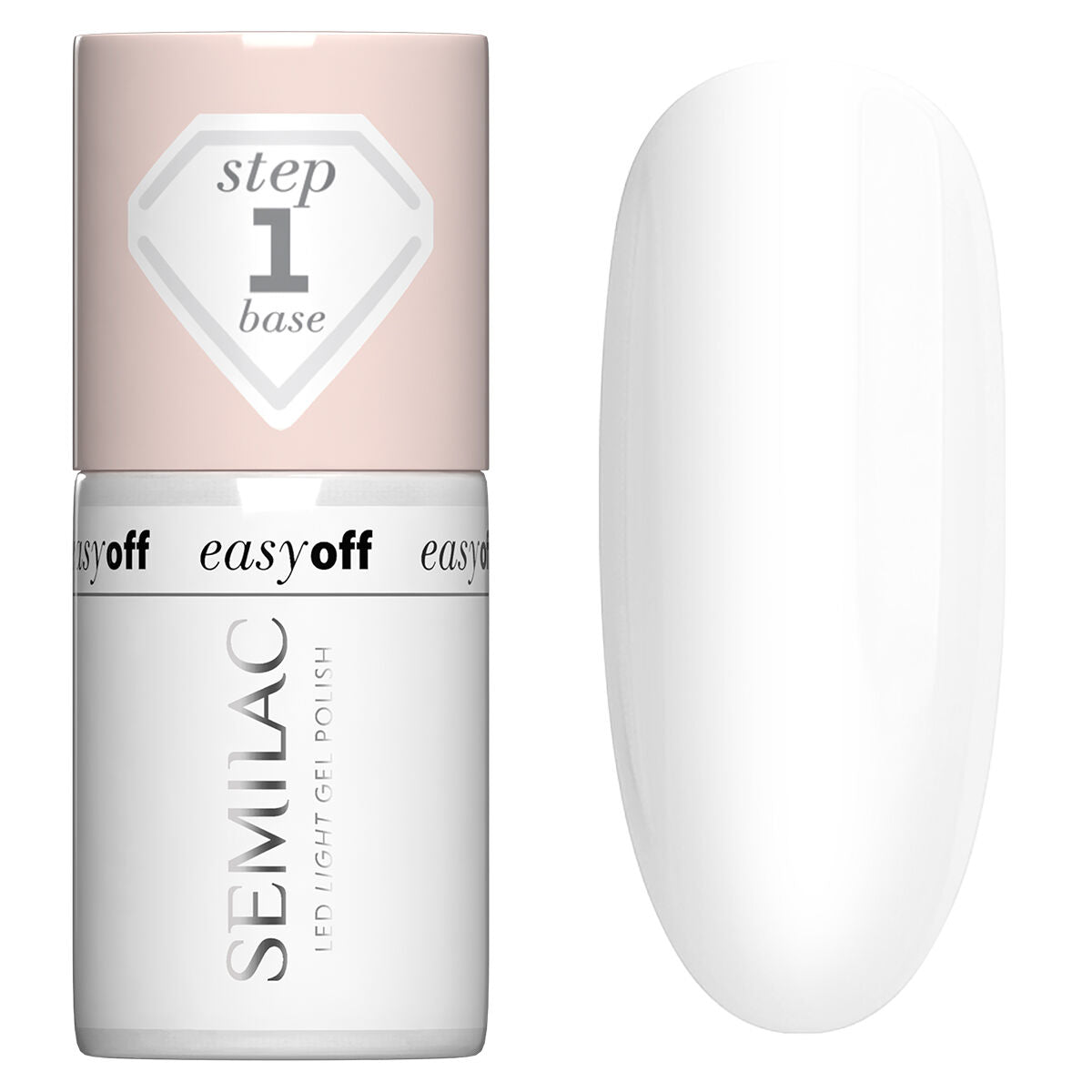 Semilac EASY OFF Base Gel Polish LED LIGHT