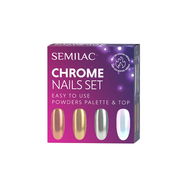 Semilac Chrome Nails Set