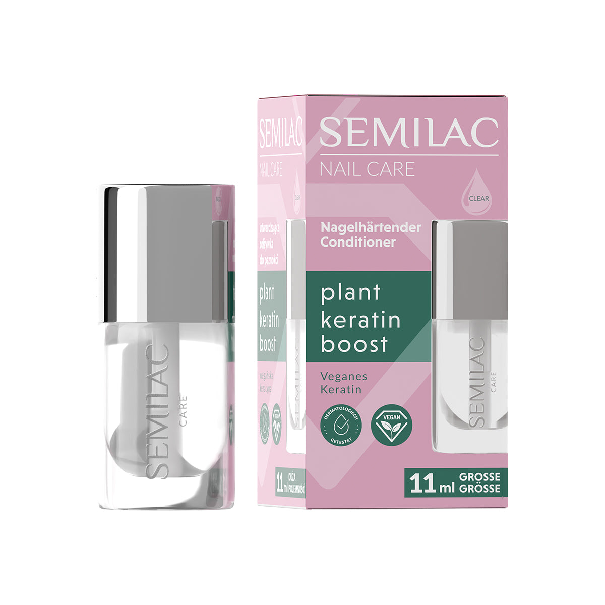 Semilac Plant Keratin Boost Nail Hardening Conditioner 11 ml
