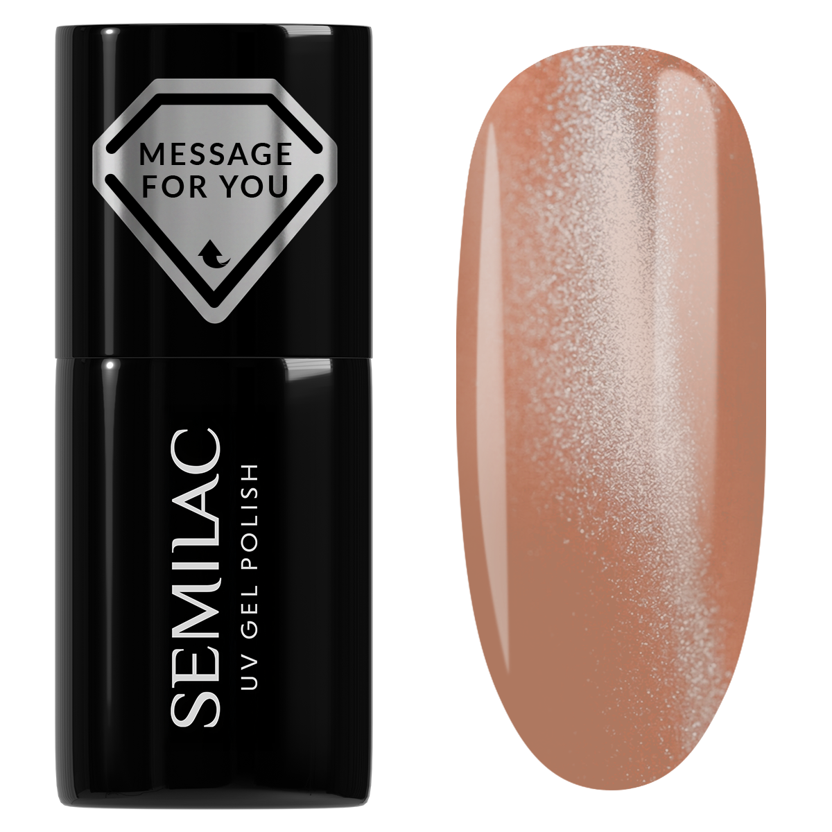 Semilac 733 Creamy Praline Gloss UV Gel Polish