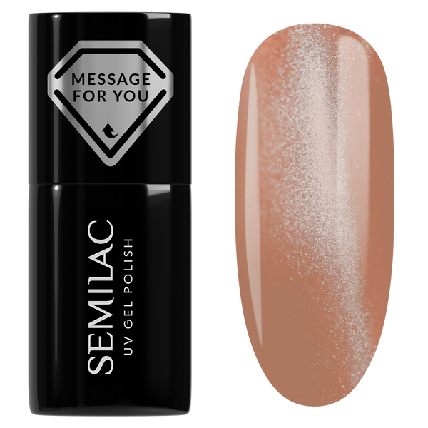 Semilac 733 Creamy Praline Gloss UV Gel Polish